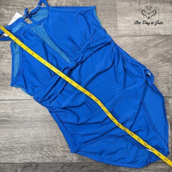 I2CRAZY High Neck Mesh One Piece Swimsuit Size M - Picture 5 of 6